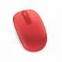 MOUSE ÓPTICO INALÁMBRICO MICROSOFT MOBILE 1850, 1000DPI, RECEPTOR USB, 2.4GHZ, ROJO